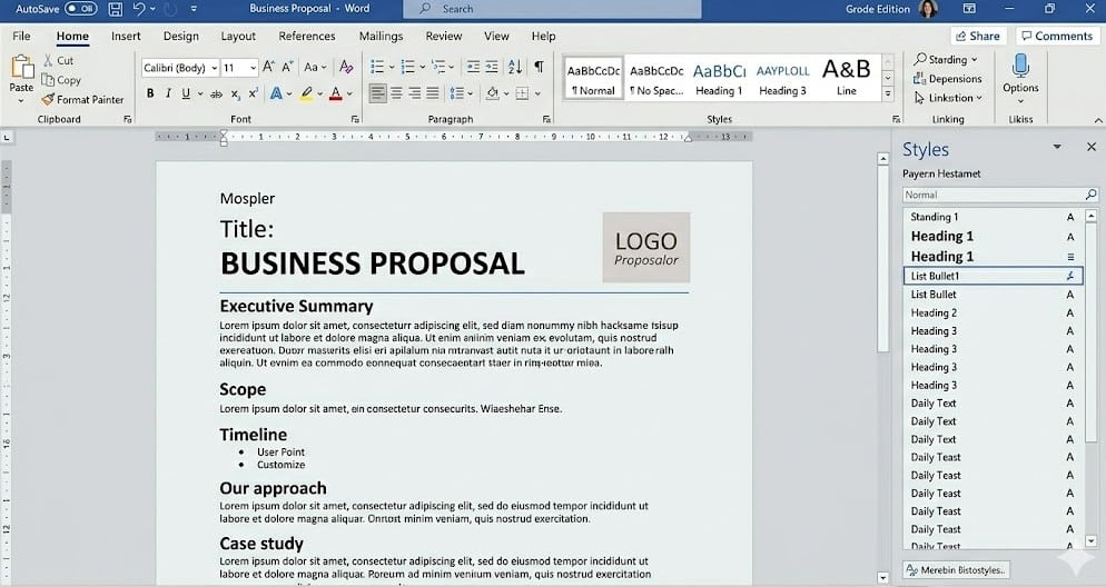 business-template