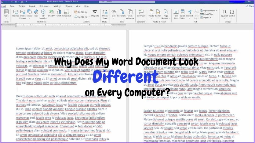 Word document looks different on every computer — explained